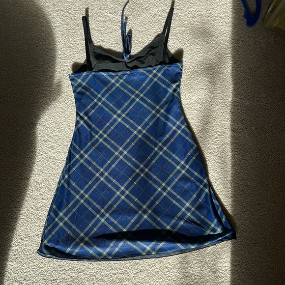 checkered pattern mini dress - Picture 2 of 2